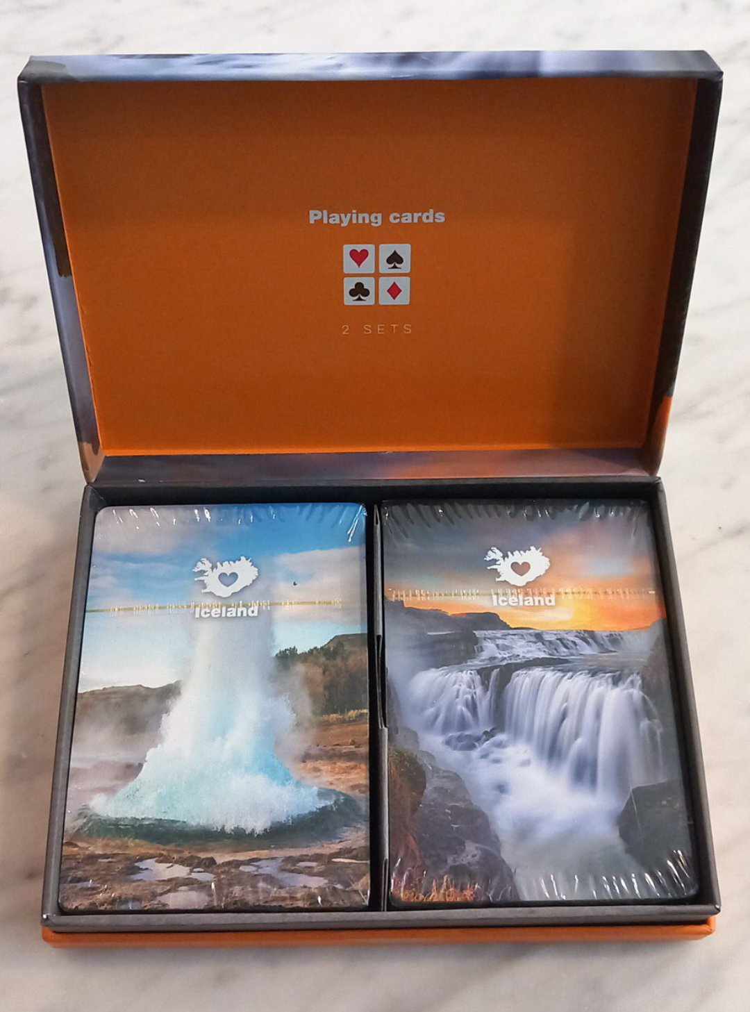 Playing cards with icelandic environments Playing cards with icelandic environments